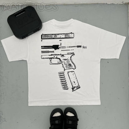 In Glock We Trust printed T-shirt