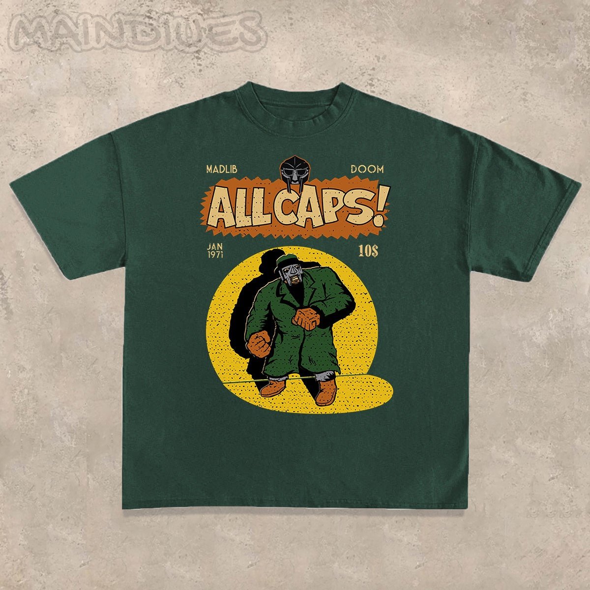 Vintage DOOM print crew neck T-shirt