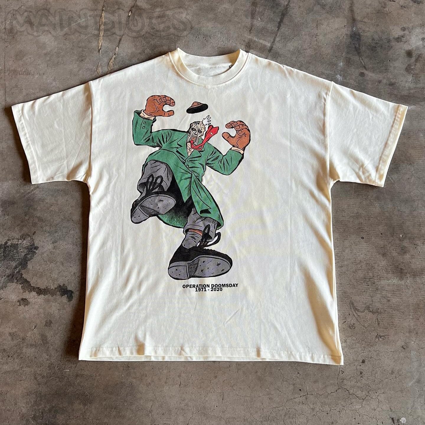 Retro Personalized Print Oversized T-shirt