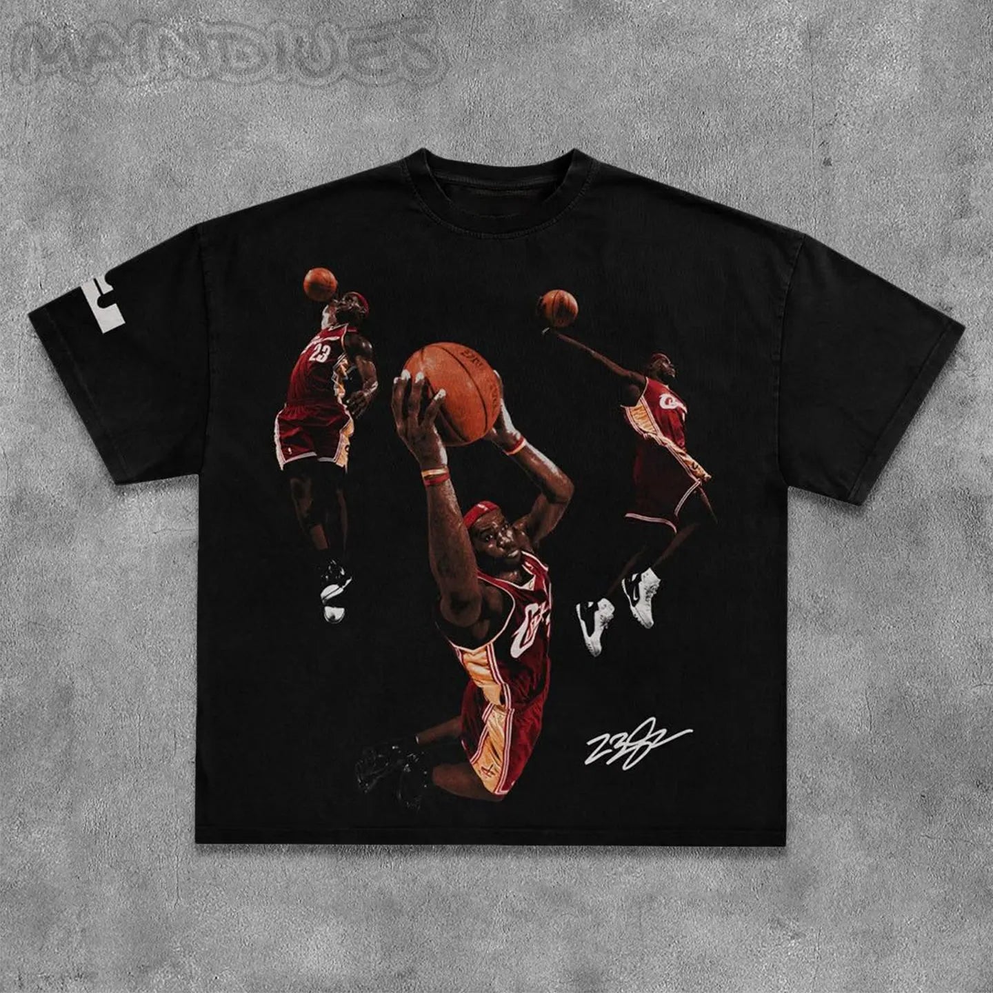 Basketball Mvp Print Short Sleeve T-Shirt