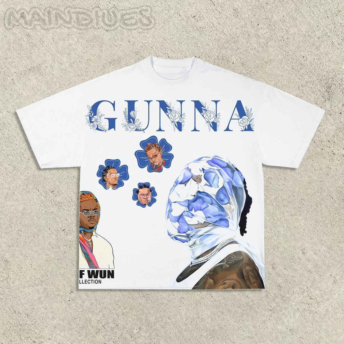 Gunna Casual Street Rap Print T-shirt