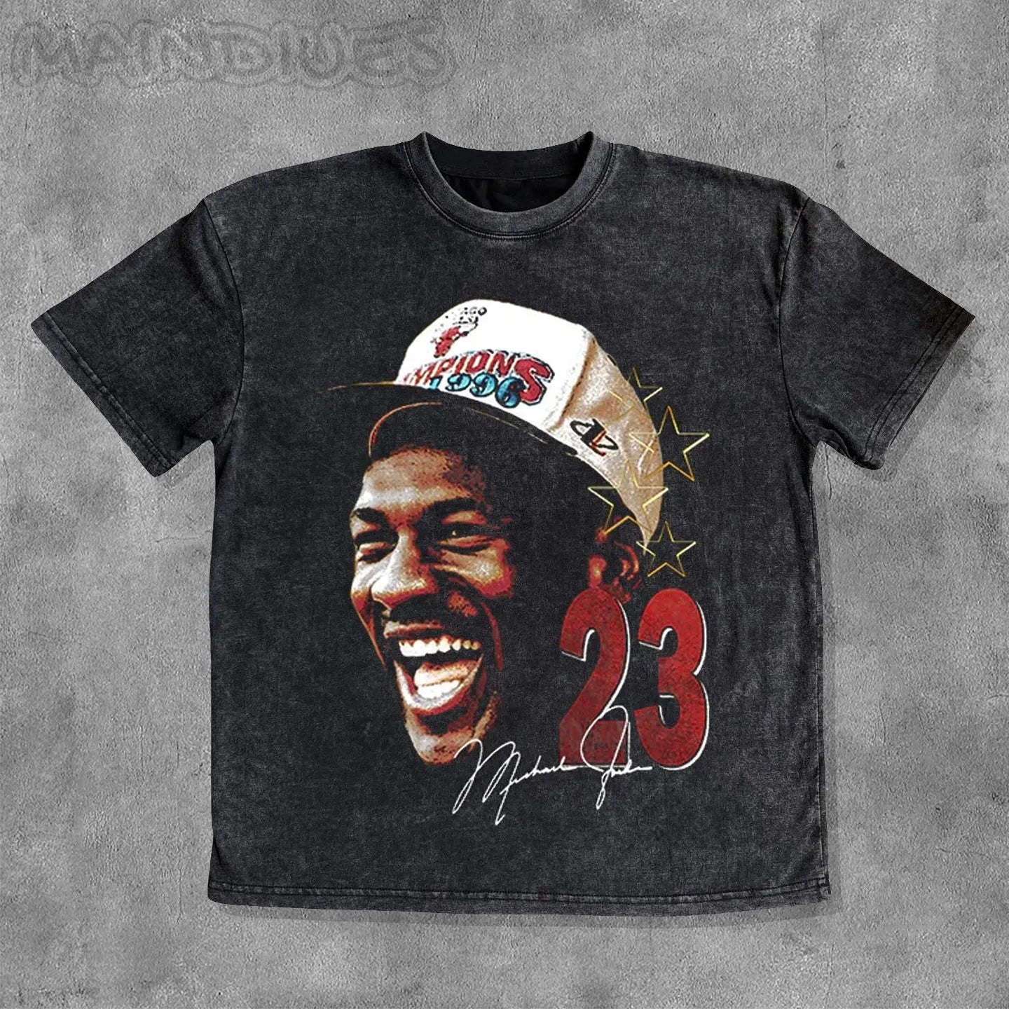 No.23 Basketball Player Washed Distressed T-Shirt